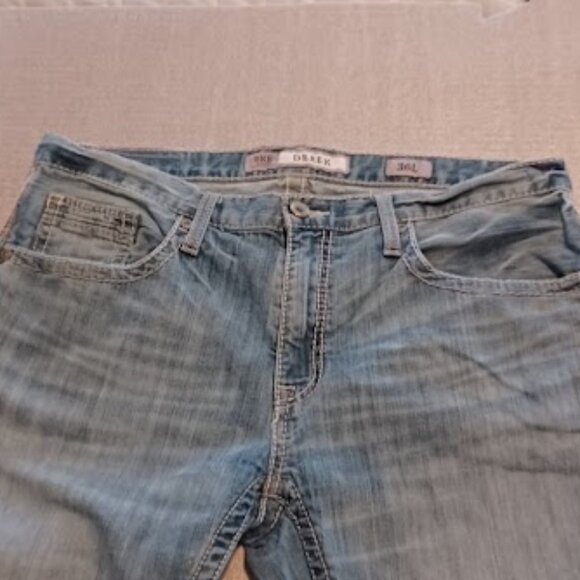 Buckle BKE Derek Men's denim straight relaxed stretch jeans, 36L - Picture 5 of 8